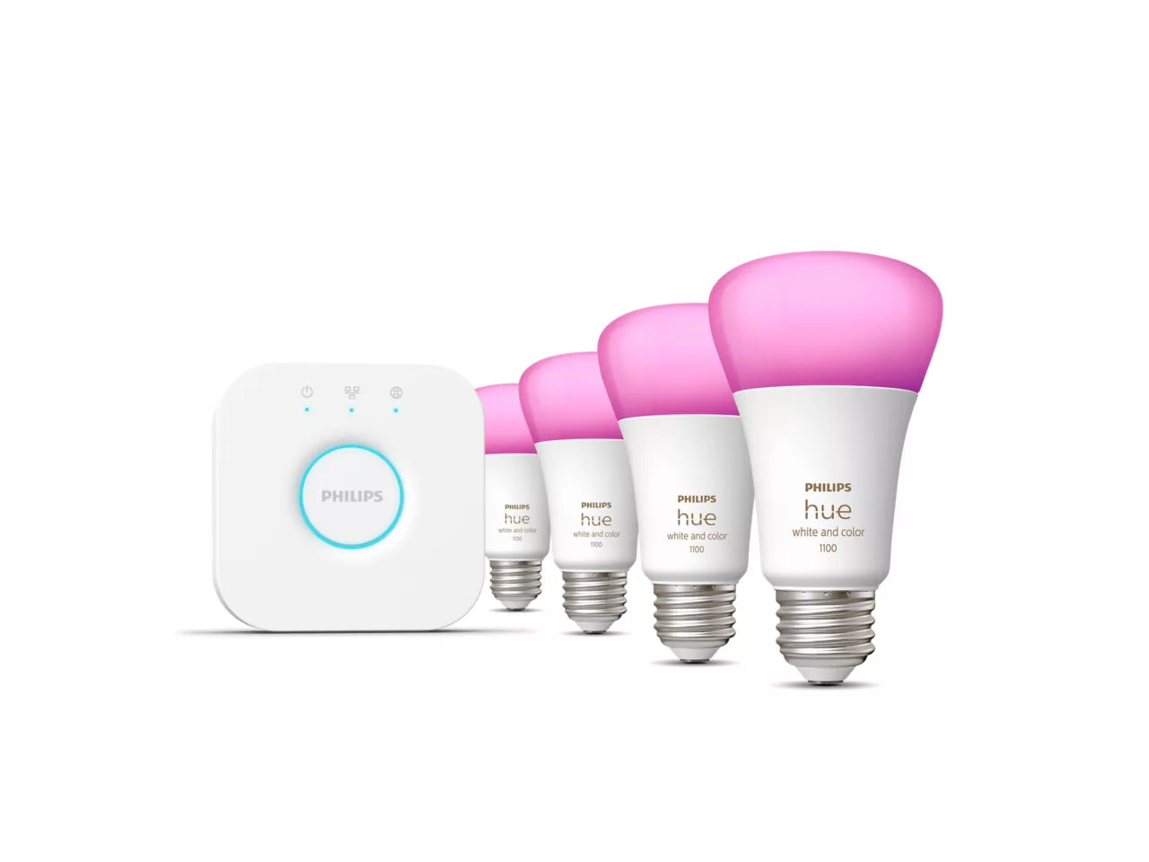 Pack of 4: E26 smart bulbs (75 W)
